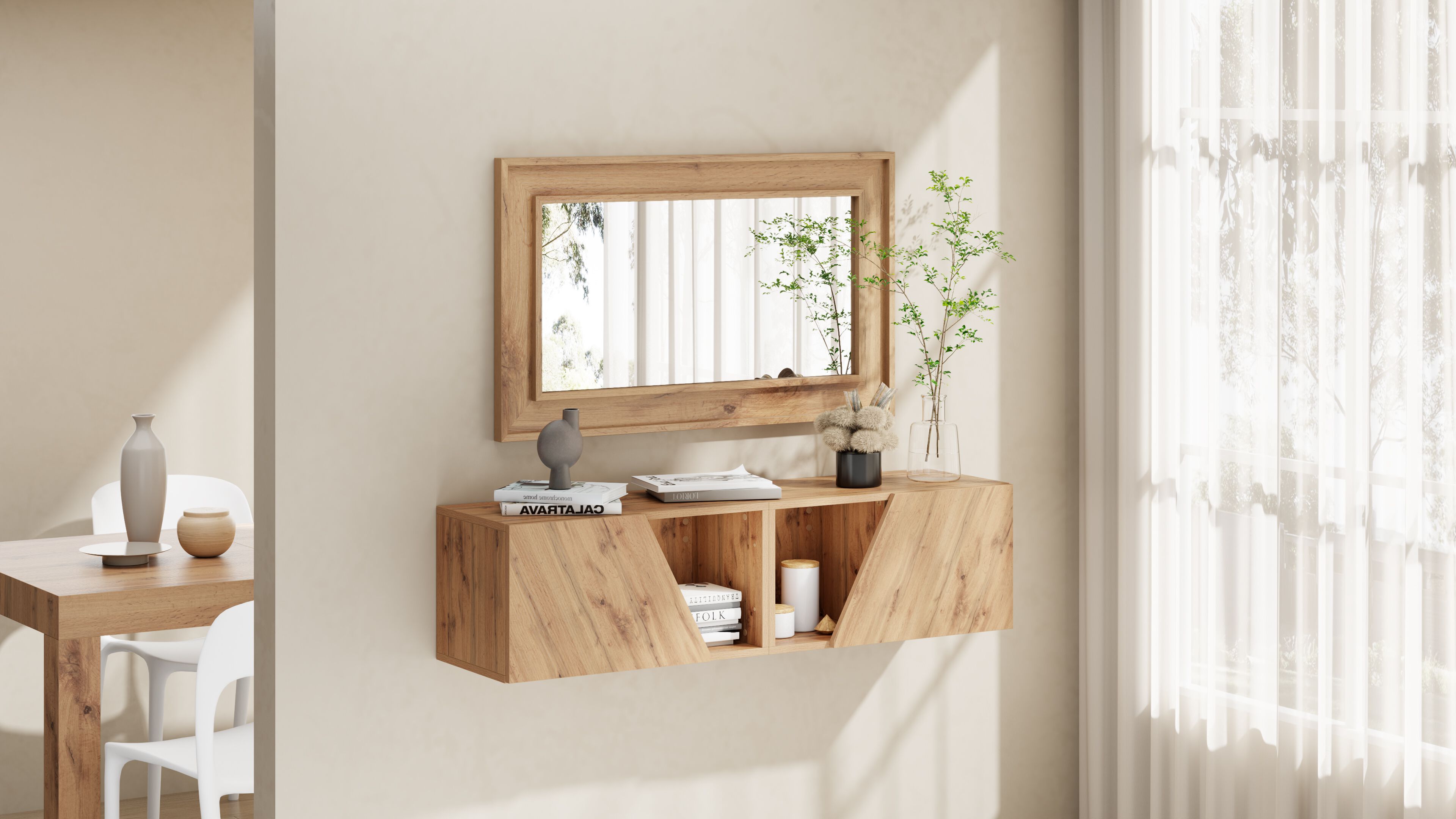 Навесной шкаф из меламиновой ткани с дверным полотном Mobili Fiver EMMA ARCH-00142732 - Вид №22