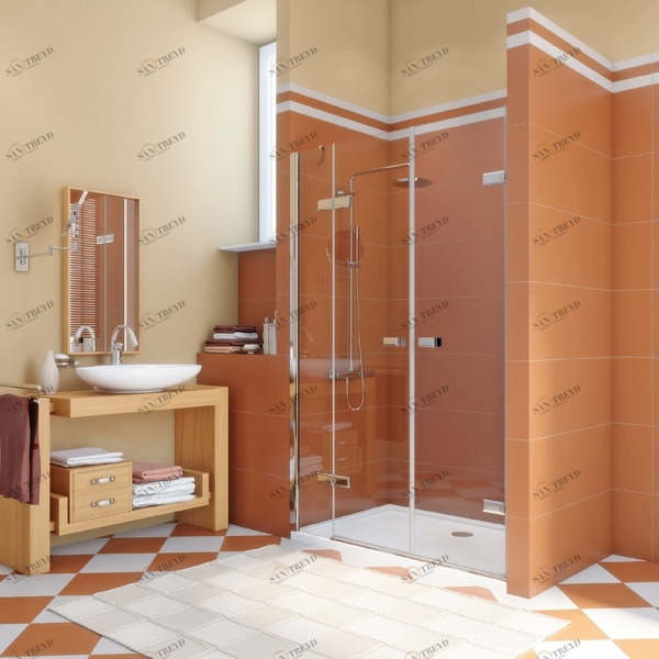 Душевые двери в нишу 180x200 GK-863AP стекло прозрачное 6 мм GUTEWETTER TREND DOOR 180X200GK863AP