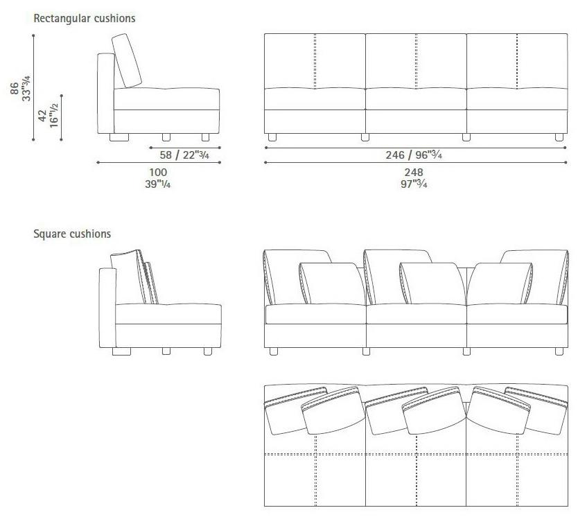 Poltrona Frau Модульный диван La collezione - divani e poltrone sun-id-1459157 - Вид №38