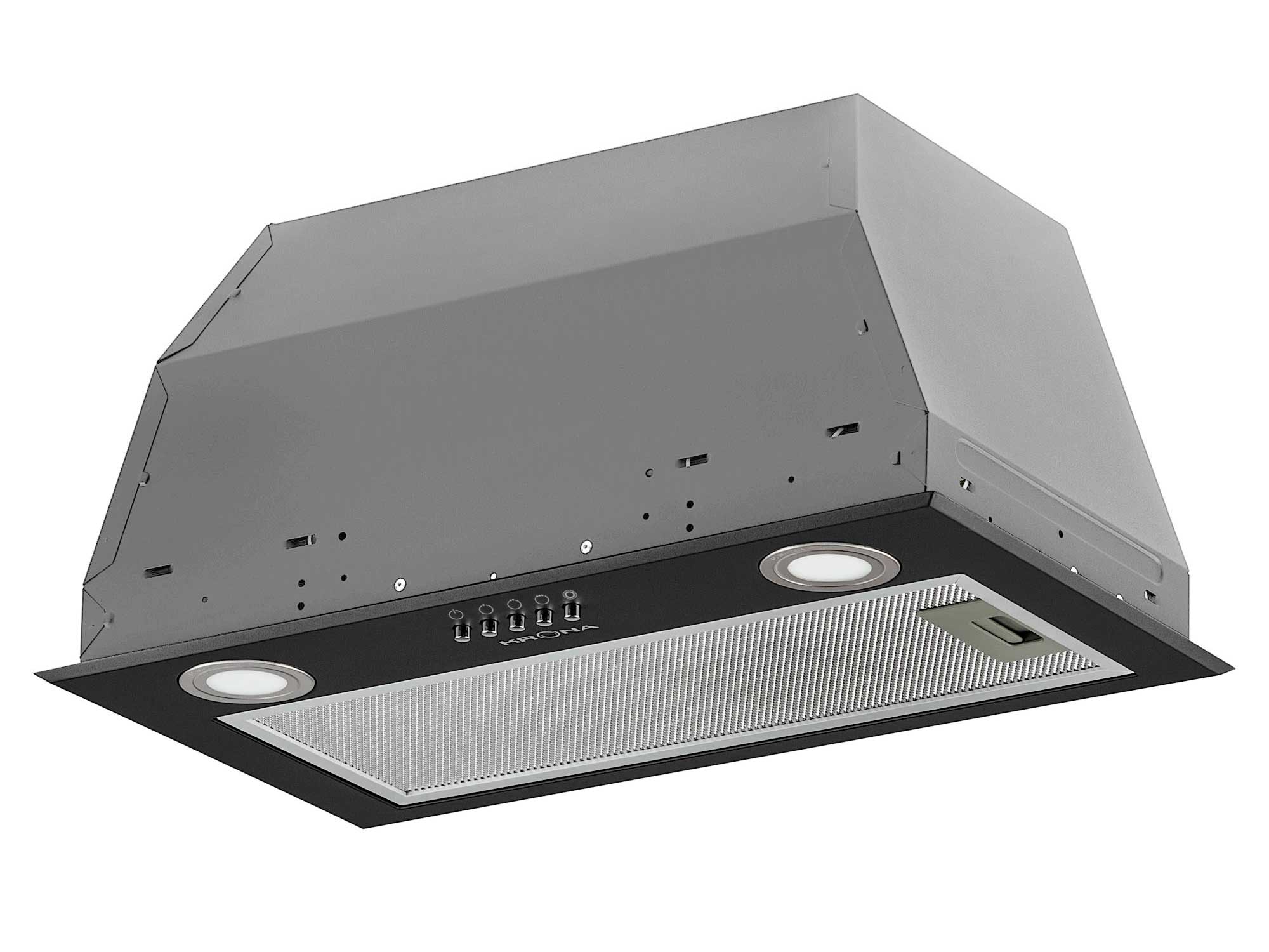 5356574 Вытяжка полновстраиваемая KRONA AMELI 600 PB черный STDN-0026831