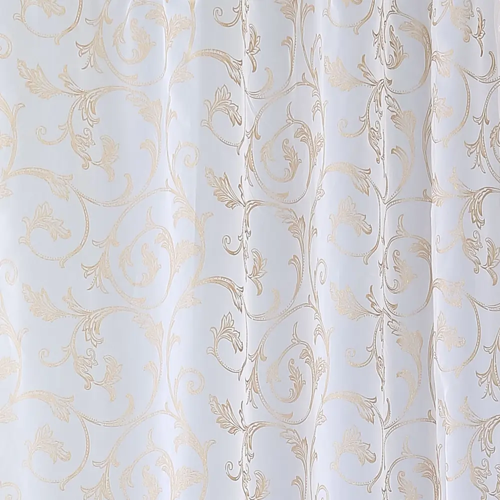 Тюль на ленте «Вензель» 250х260 см органза цвет экрю GARDEN STLM-2166321 - Вид №1