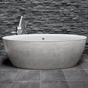 Ванна отдельностоящая Dip Concrete Grey