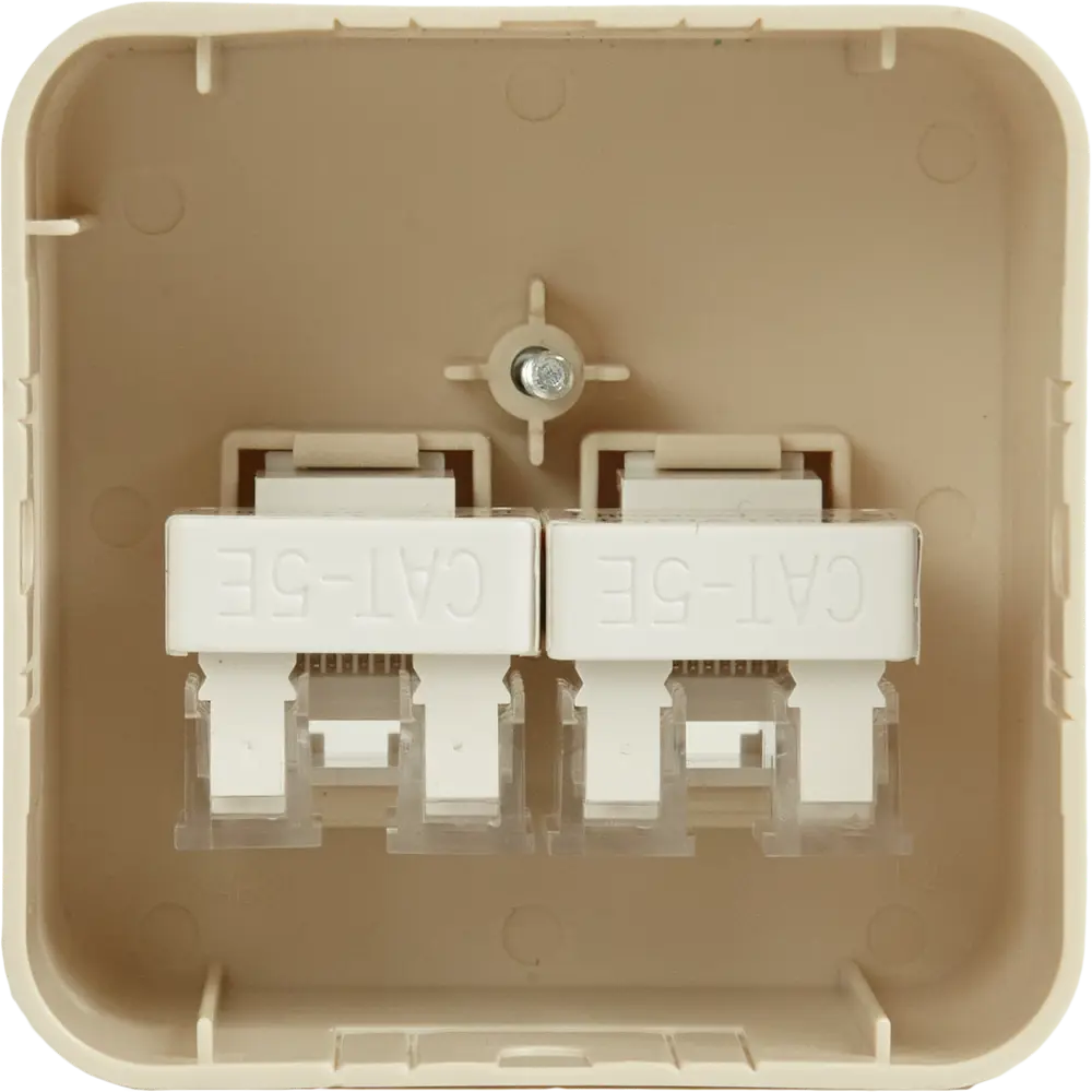 Розетка компьютерная двойная накладная Schneider Electric Blanca RJ45 UTP cat 5e без заземления цвет бежевый 86720945 STLM-2098705 SYSTEME ELECTRIC - Вид №6