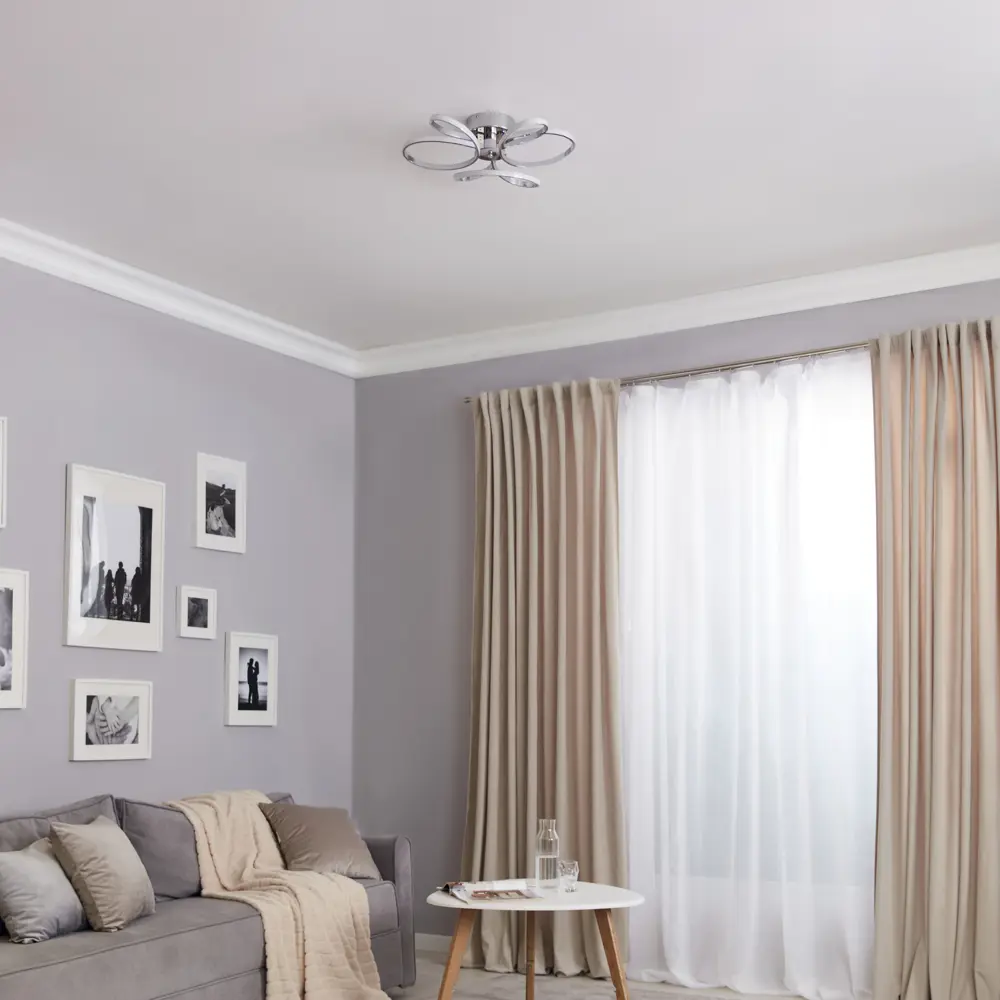 Люстра потолочная светодиодная Escada 10223/5LED 94W с пультом управления, 28 м², регулируемый белый свет, цвет белый 88294278 STLM-2039655  - Вид №11