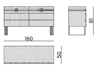 Деревянный комод Bizzotto Italia Симфония – бесконечность ARCH-00104911 - Вид №2