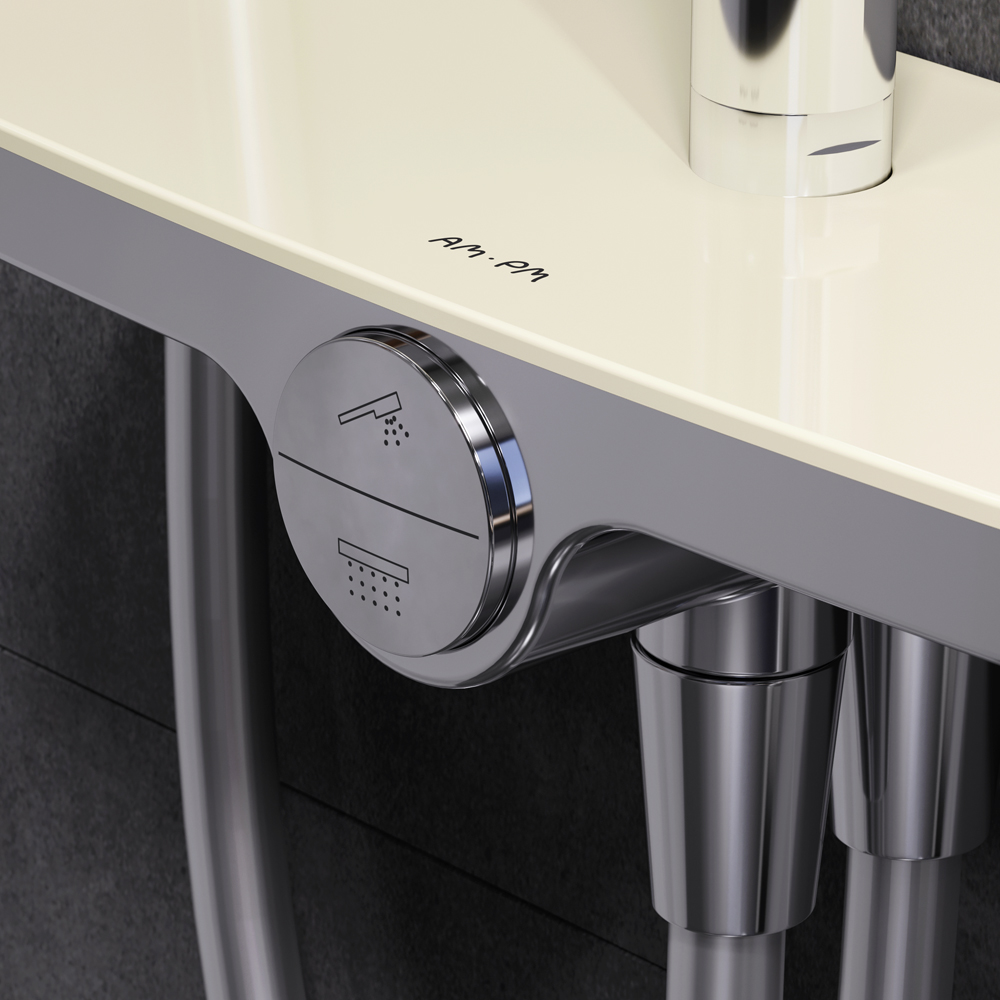 F0780200 душ.система: верхн.душ 250мм ручной душ 120 мм 3 функции душ.штанга 1030-1460 мм AM.PM Like - Вид №5