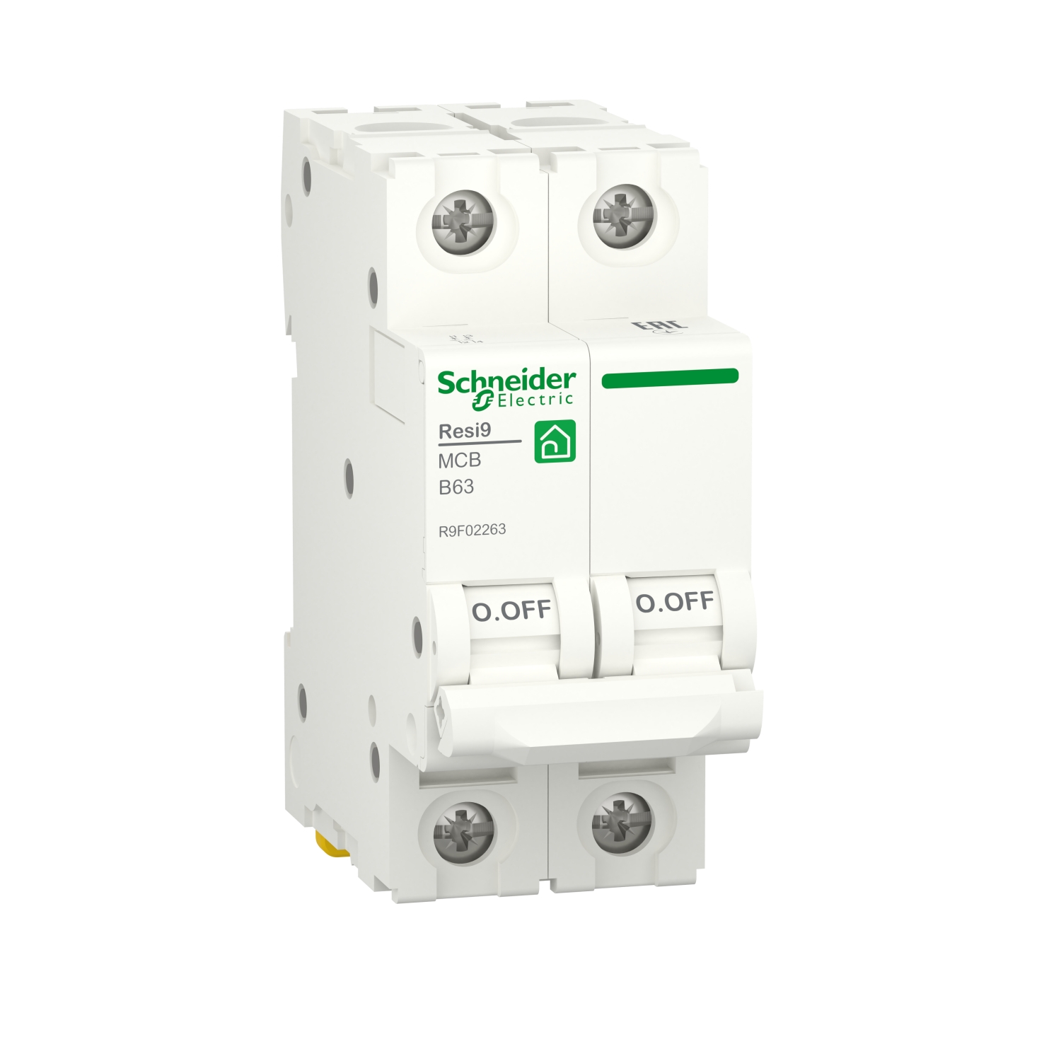 R9F02263 Автоматический выключатель 2P 63А (B) 6кА Schneider Electric Resi9 