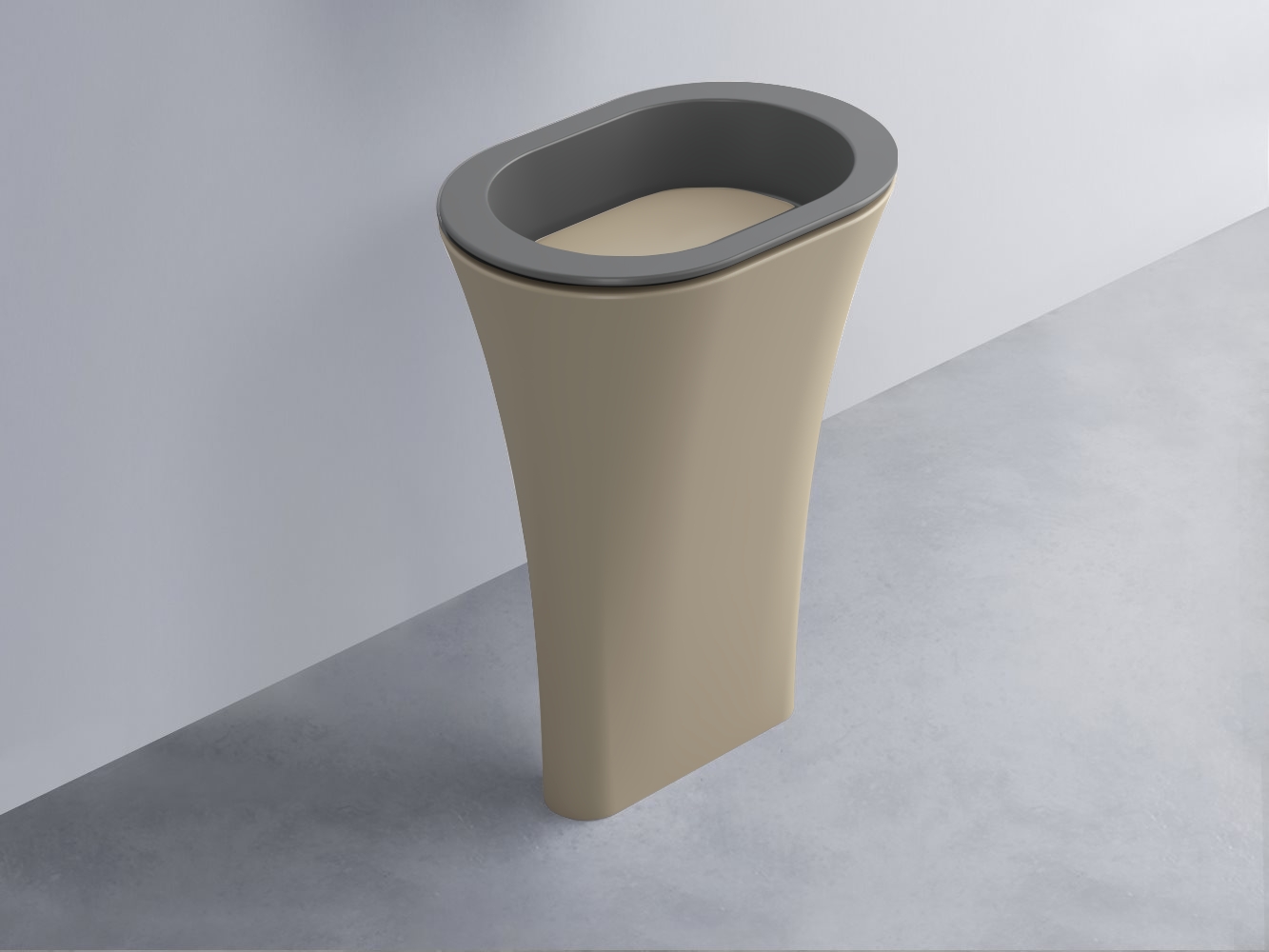 AMLA65-CM+AMPILO-AV+AMCOLO-AV Раковина Amedeo Ovale отдельностоящая cielo Enjoy + Amedeo Ceramica Cielo