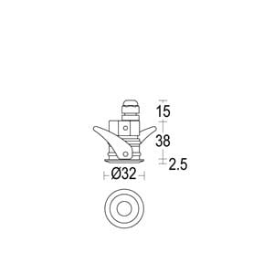 Потолочный алюминиевый светодиодный наружный прожектор Ghidini Lighting знак ARCH-00042934 - Вид №1