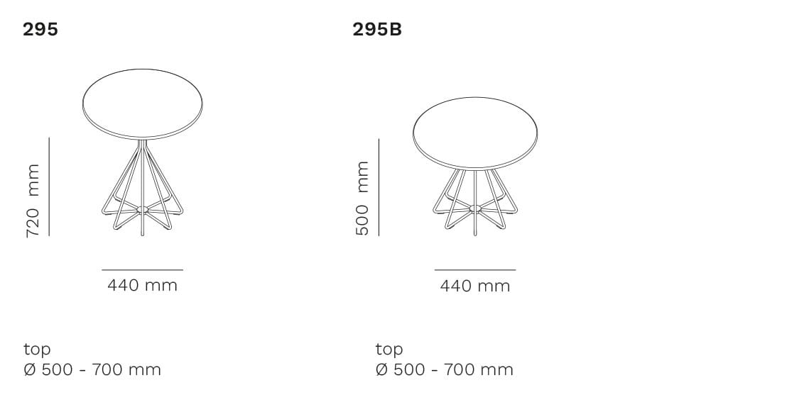 Круглый металлический стол для контракта Mara Pepe ARCH-00094841 - Вид №1