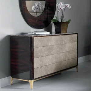 Комод с ящиками коричневый с серым Soho HURTADO SOHO 00-3981597 Коричневый;серый