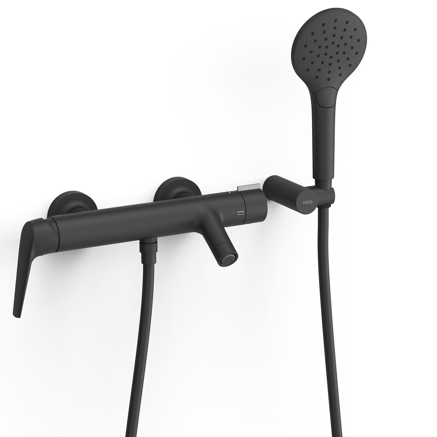 Настенный смеситель FUJI с одной ручкой для ванны и душа-28117001NM TRES