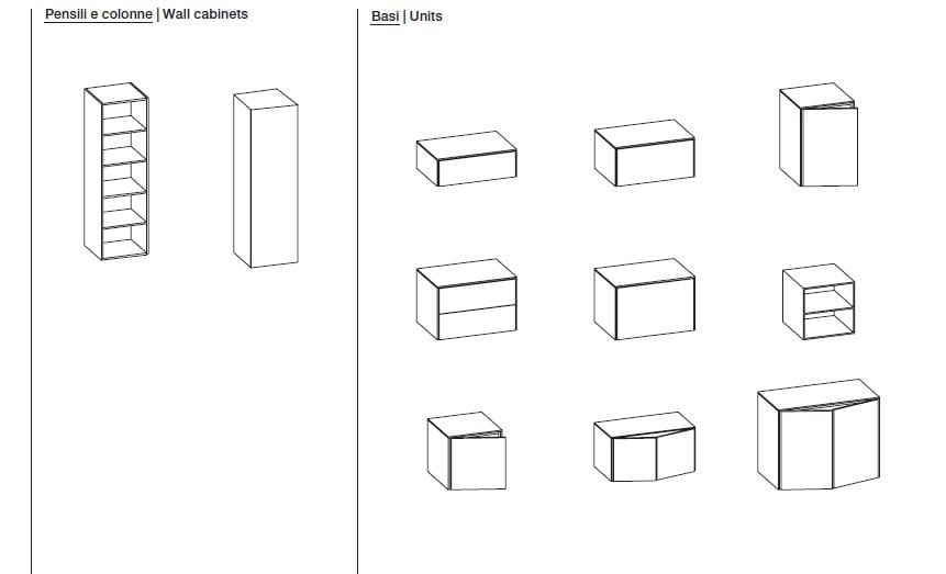 Модульный напольный шкаф для ванной комнаты Rexa R1 ARCH-00022907 - Вид №5