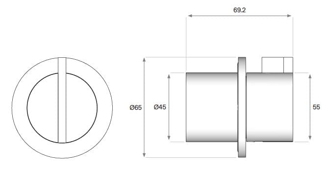 Термостатический смеситель для ванны с 5 отверстиями и ручным душем COCOON Piet Boon ARCH-00122577 - Вид №7