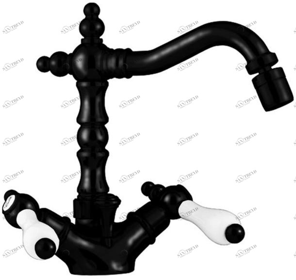 Rubinetteria Giulini Смеситель для биде на одно отверстие с регулируемым изливом Classic revolution - praga Fs7558ace