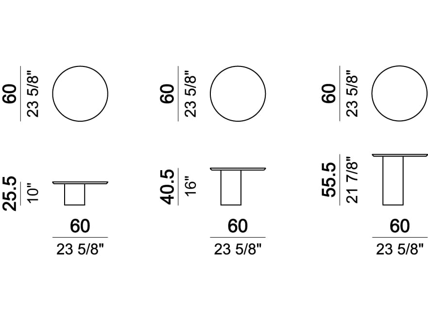 Круглый мраморный журнальный столик Arketipo PETRA ARCH-00110195 - Вид №2