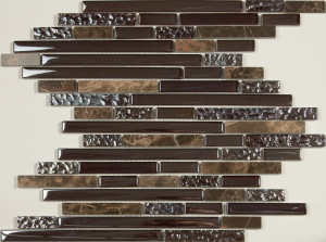 Мозаика стеклянная с вкроплениями природного камня S-818 SN-Mosaic Exclusive