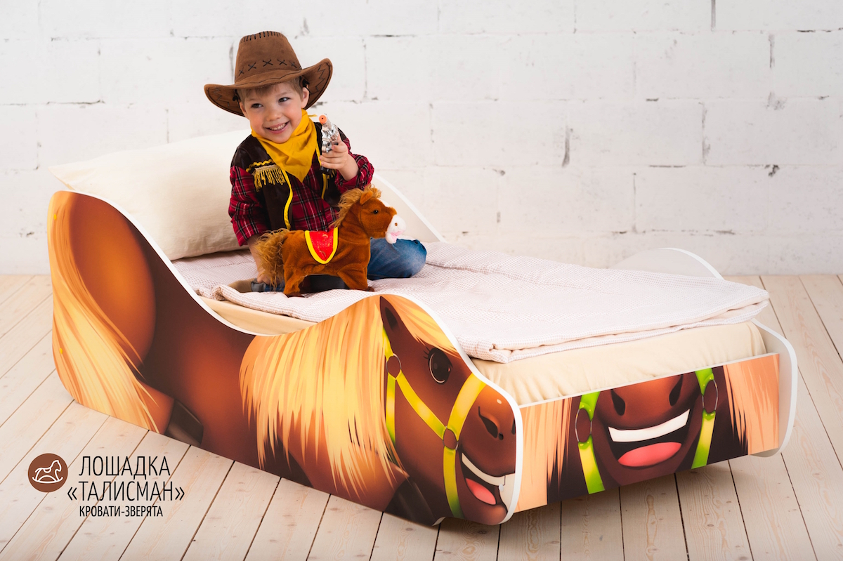 Детская кровать "Лошадка Талисман" БЕЛЬМАРКО  326773 Коричневый Santreyd  - Вид №2