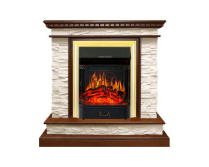 90760875 Каминокомплект Calgary с очагом Malestic BR (дуб) 1800Вт цвет дуб STLM-0371913 ROYAL FLAME