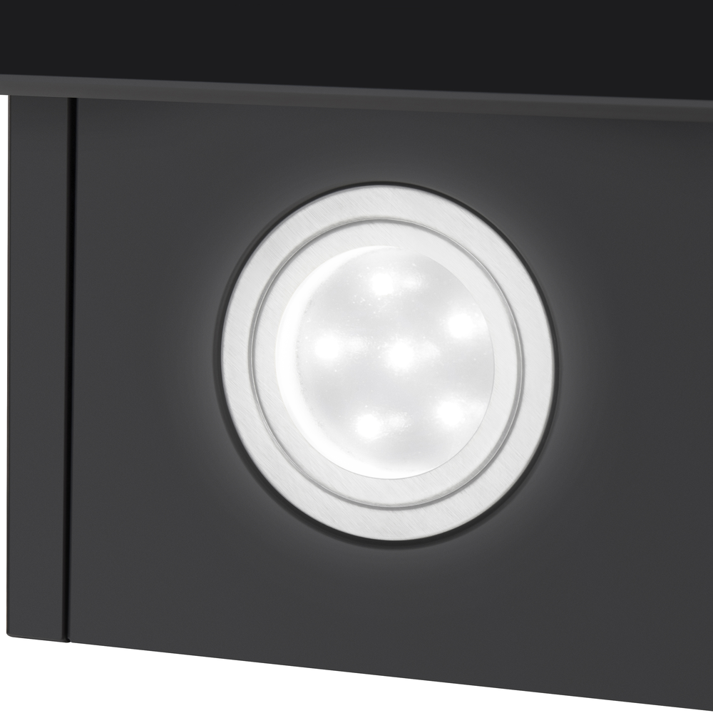 Elf 60 Glass Black Вытяжка / тип: наклонная, цвет: черный• управление: сенсорное• ширина, мм: 600• полная потребляемая мощность, вт: 102• количество скоростей: 3• максимальная производительность, м3/ч: 650• диаметр воздуховода, мм: 150• площадь кухни: до Santreyd  - Вид №13
