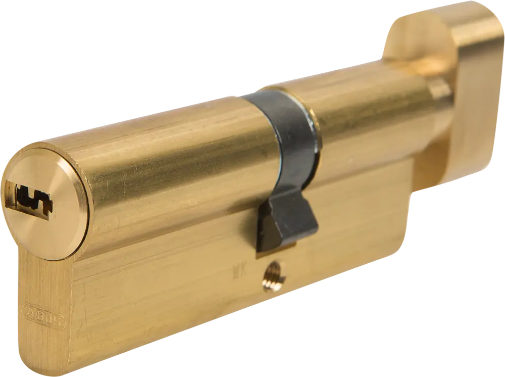 82441704 Цилиндр Abus KD6MM Z45/K35, 45x35 мм, ключ/вертушка, цвет золото STLM-0027375
