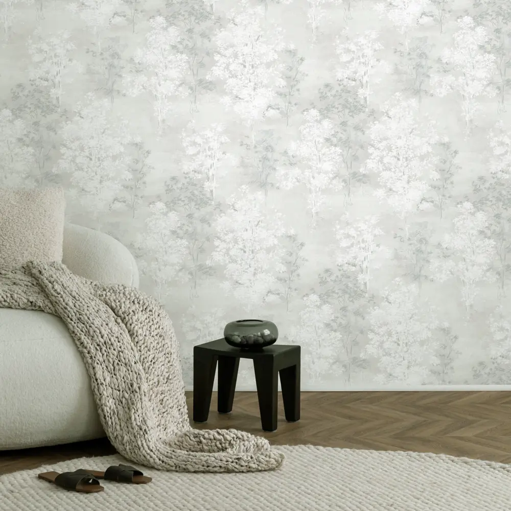 Флизелиновые обои Erismann Ninelle зеленые с растительным рисунком в стиле кантри 89415616 STLM-1575831 - Вид №3