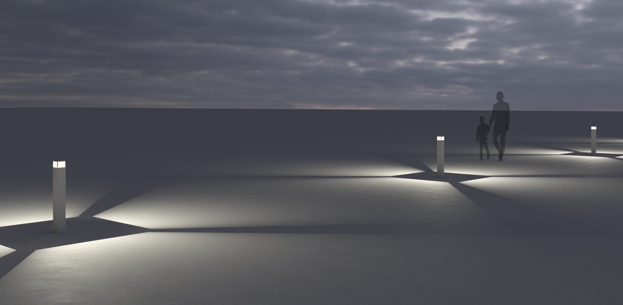 1080614 Мобильный светильник Platek MINI ONE Paletto  MINI ONE Bollard H. 800 mm - LED 3000K 4 Openings  - Вид №7