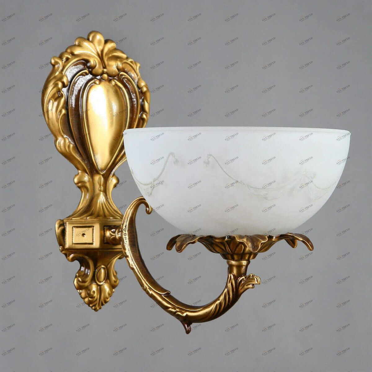 Бра настенное белое с золотым Ambiente Merida 0848/1 AB AMBIENTE MERIDA 00-3927914 Белый;золото 