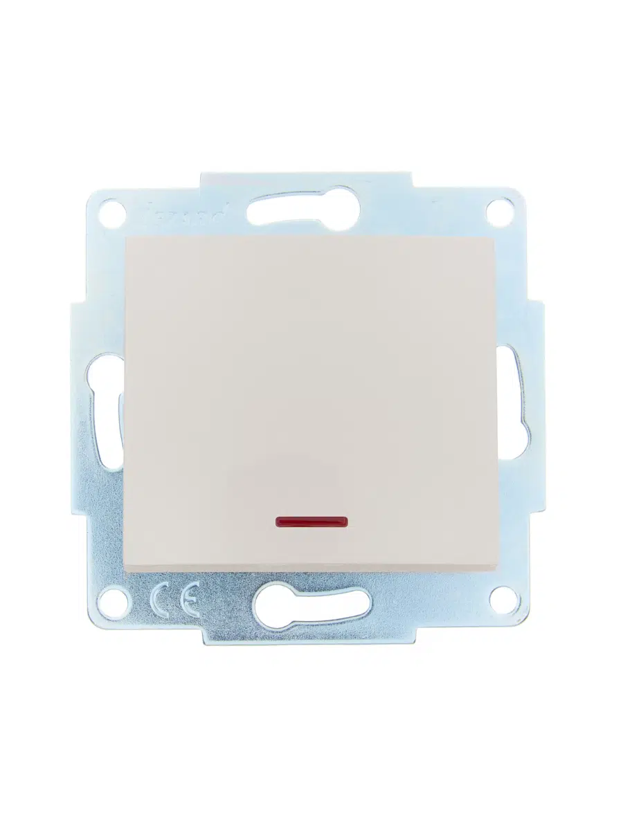 ASTI Выключатель с подсветкой крем, механизм LEZARD 7081-0388-111