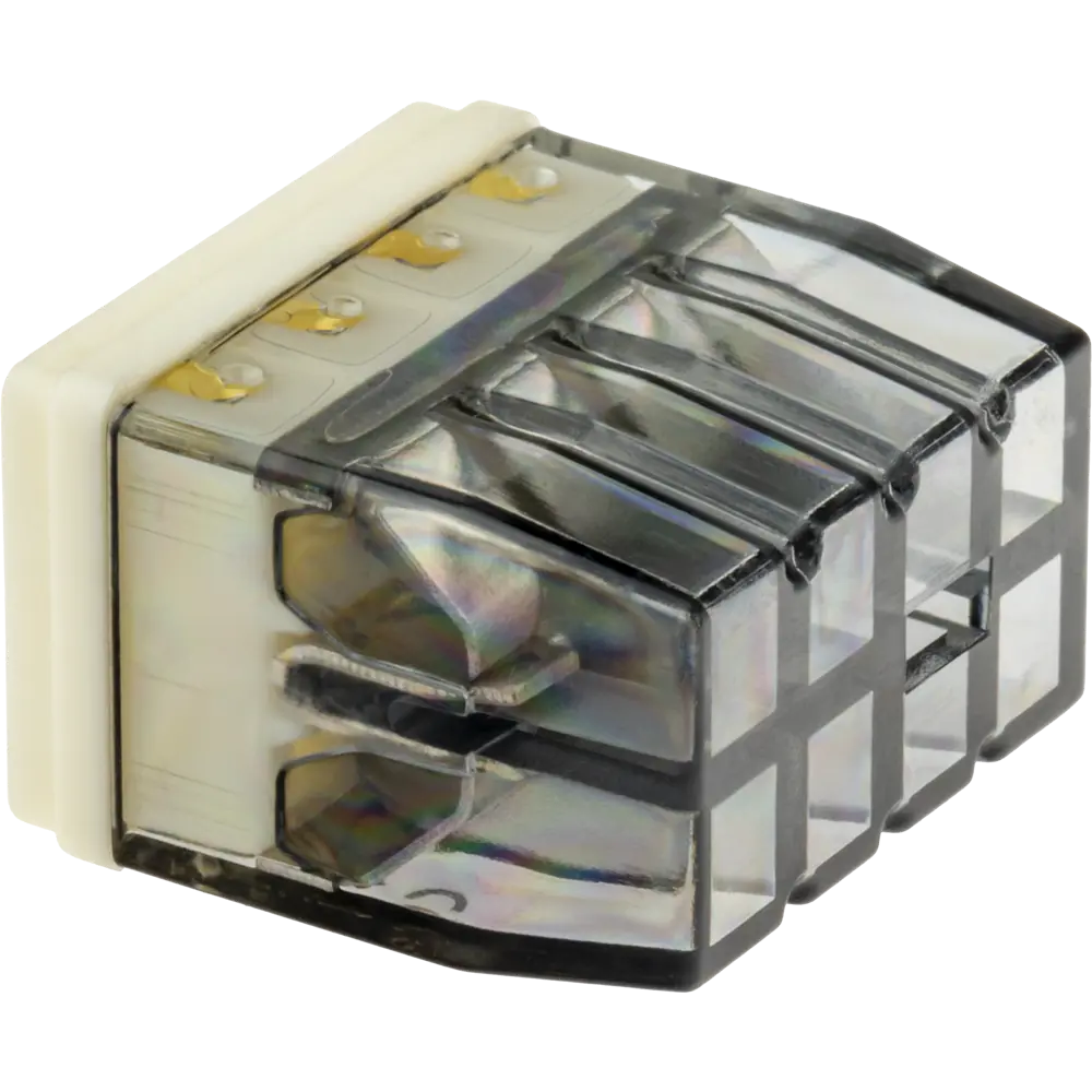 84509784 Клеммы монтажные самозажимные с пастой Duwi СМК 772-208 8-проводные 2,5мм² прозрачные 5шт 26733 1 STLM-1117236  - Вид №2