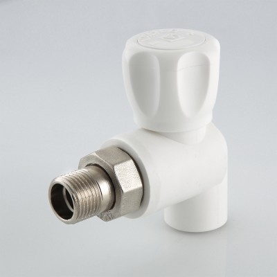 VTp.718.0.02004 Кран шаровой полипропиленовый со сгоном угловой Valtec 20 мм х 1/2"  - Вид №3