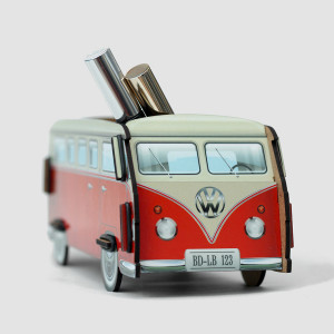 0006 Настольный органайзер vw t1 camper - красный BadLab
