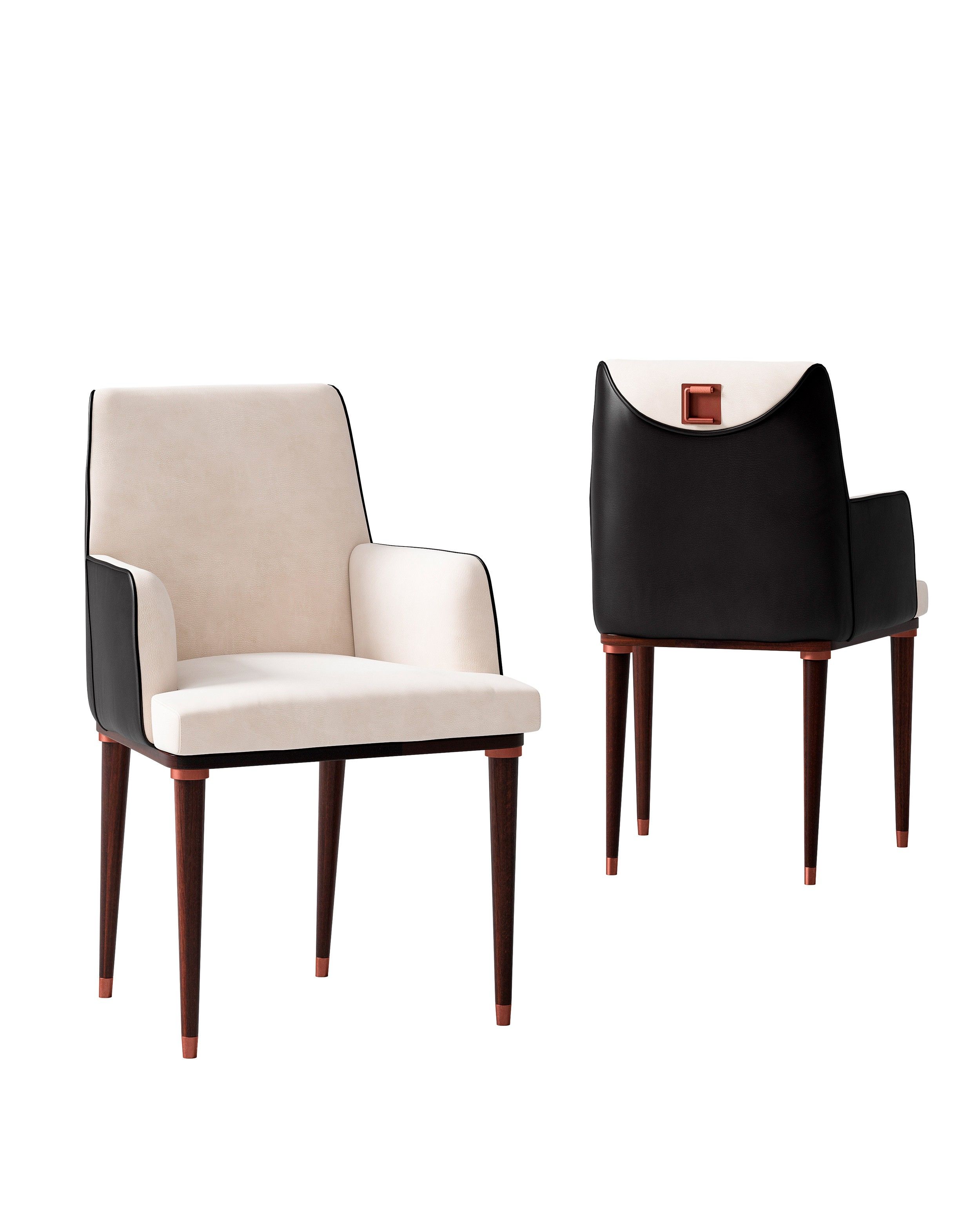 Кожаный стул с подлокотниками CPRN HOMOOD Шестое чувство ARCH-00096951 - Вид №1