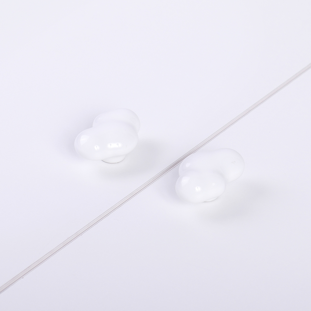 Мебельная ручка  Кноб, 55x27x36 мм, белый LJPS0153 Public Steel Россия  - Вид №1