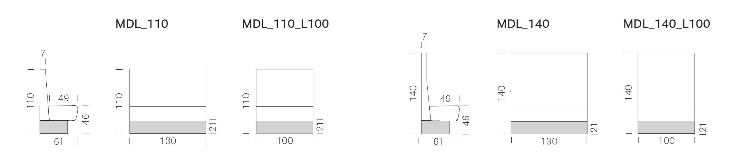 Диванчик Pedrali Modus 2.0 ARCH-00150230 - Вид №2