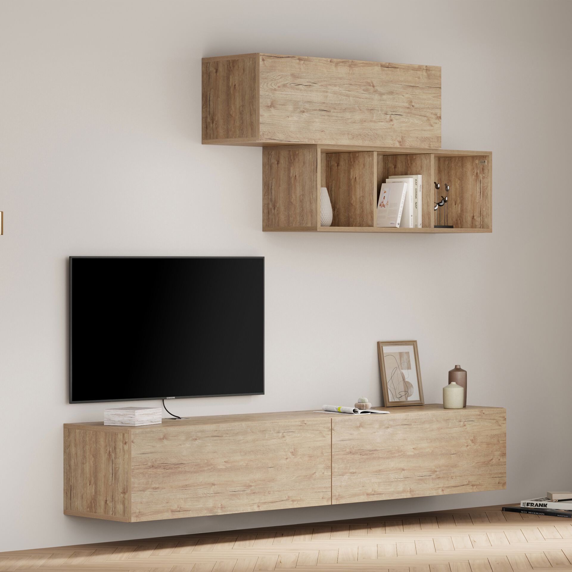 Модульная оборудованная стена установленная стеной в меламинированном Mobili Fiver Easy ARCH-00044646 - Вид №30