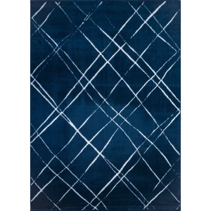 91608177 Ковер Ambiance 81253 Navy-White прямой 160x230 см полиэстер STLM-1046689
