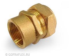 Муфта труба-внутренняя резьба (мама) 25мм* 1 дюйм Flexible hose Россия