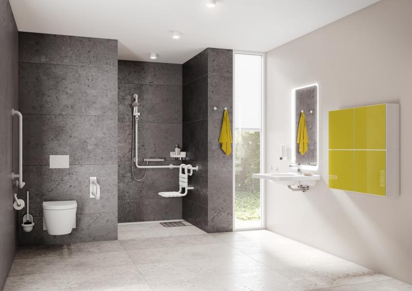 AQ1B12M10240 Однорычажный смеситель для раковины HEWI Edition matt | Polyamid  - Вид №9