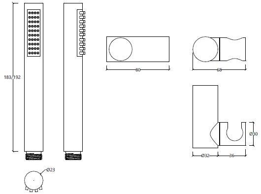 Water Evolution Настенная лейка душа из хромированной латуни Flow sun-id-1375336 - Вид №4
