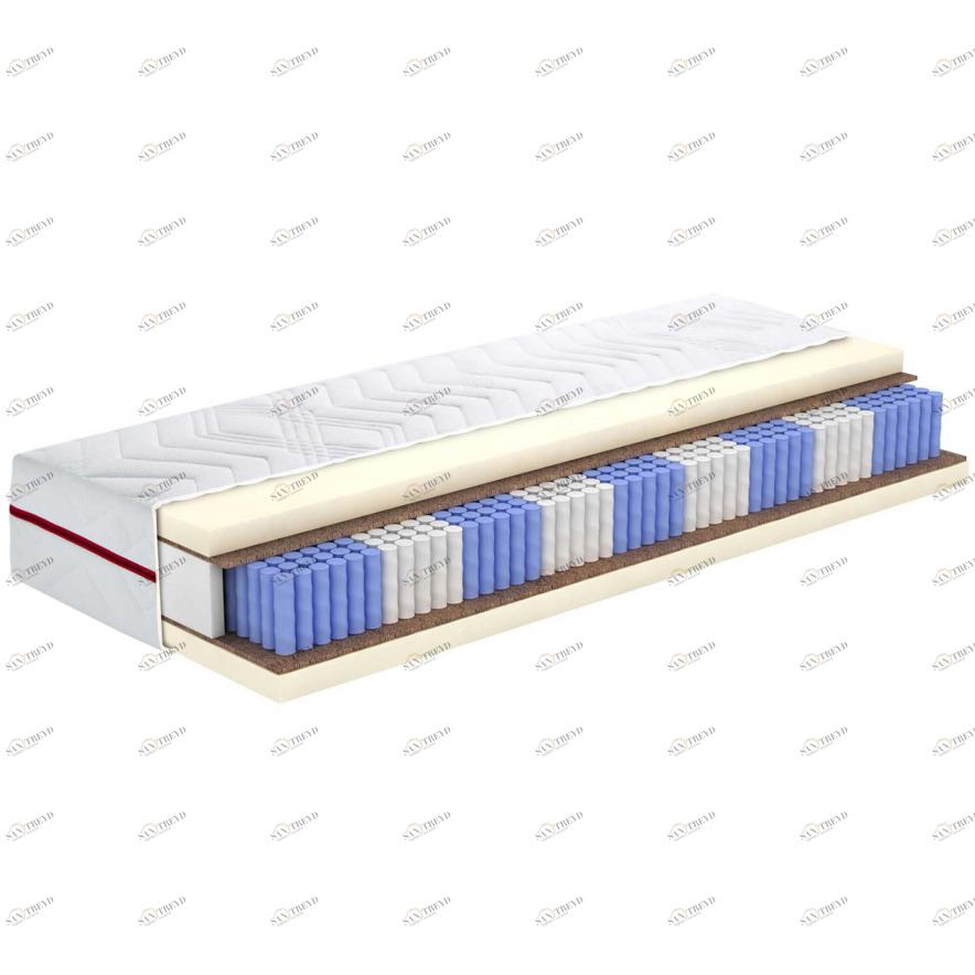 Матрас с независимым пружинным блоком 200x200 "Адонис 2.15" BELABEDDING  129420 Белый 