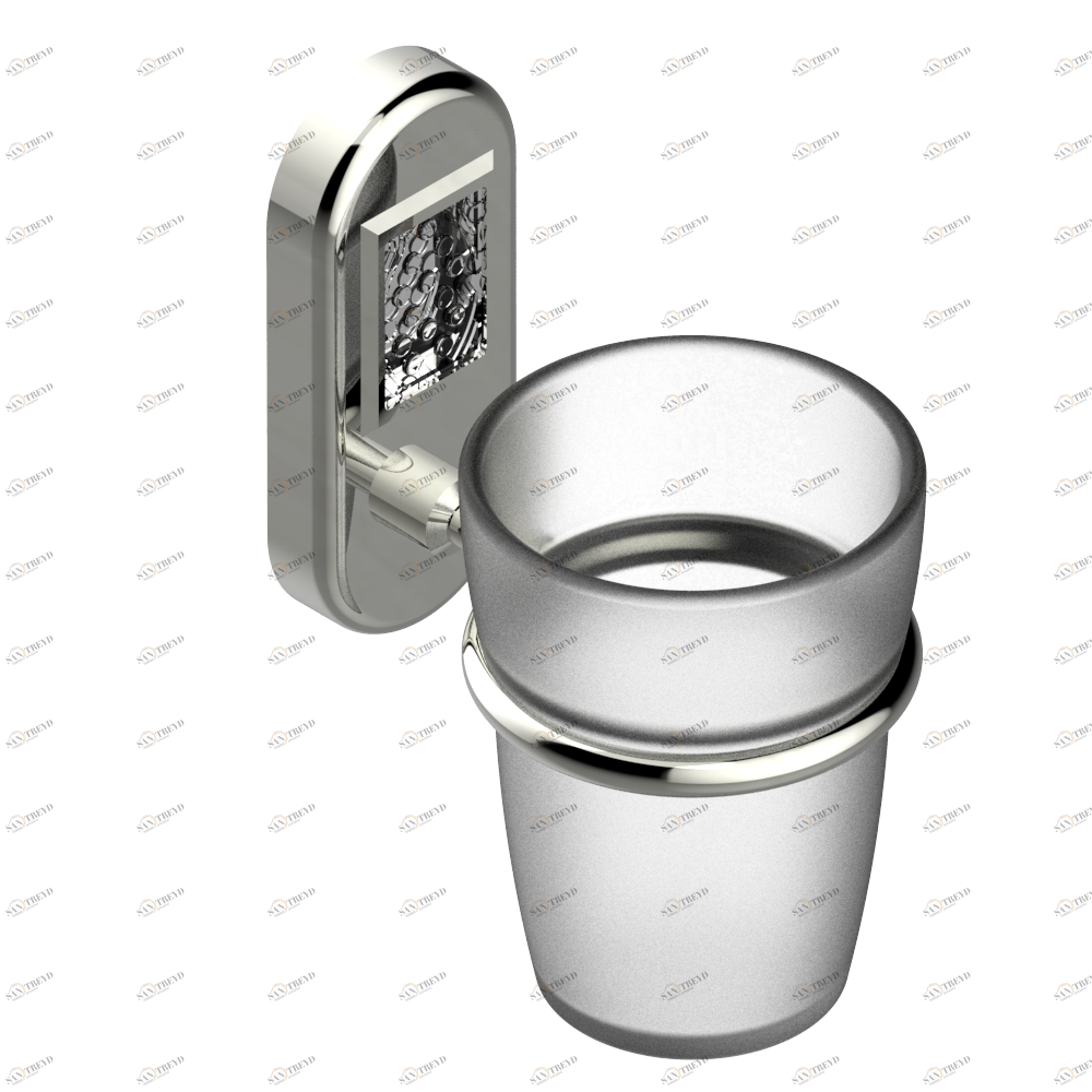 A2J-536 Стакан настенный для зубных щёток Thg-paris Papillon Матовый никель A2J-536 CAT.C