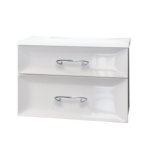 У71293 Тумба с раковиной Delice 75П 2в.я. White 1 Marka Art