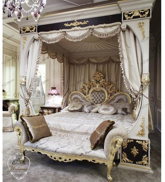 Modenese Gastone Двуспальная кровать с балдахином Deluxe sun-id-1476512