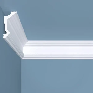 Плинтус потолочный полистирол ударопрочный Bello Deco K5 70-35 белый 35x70x2000 мм