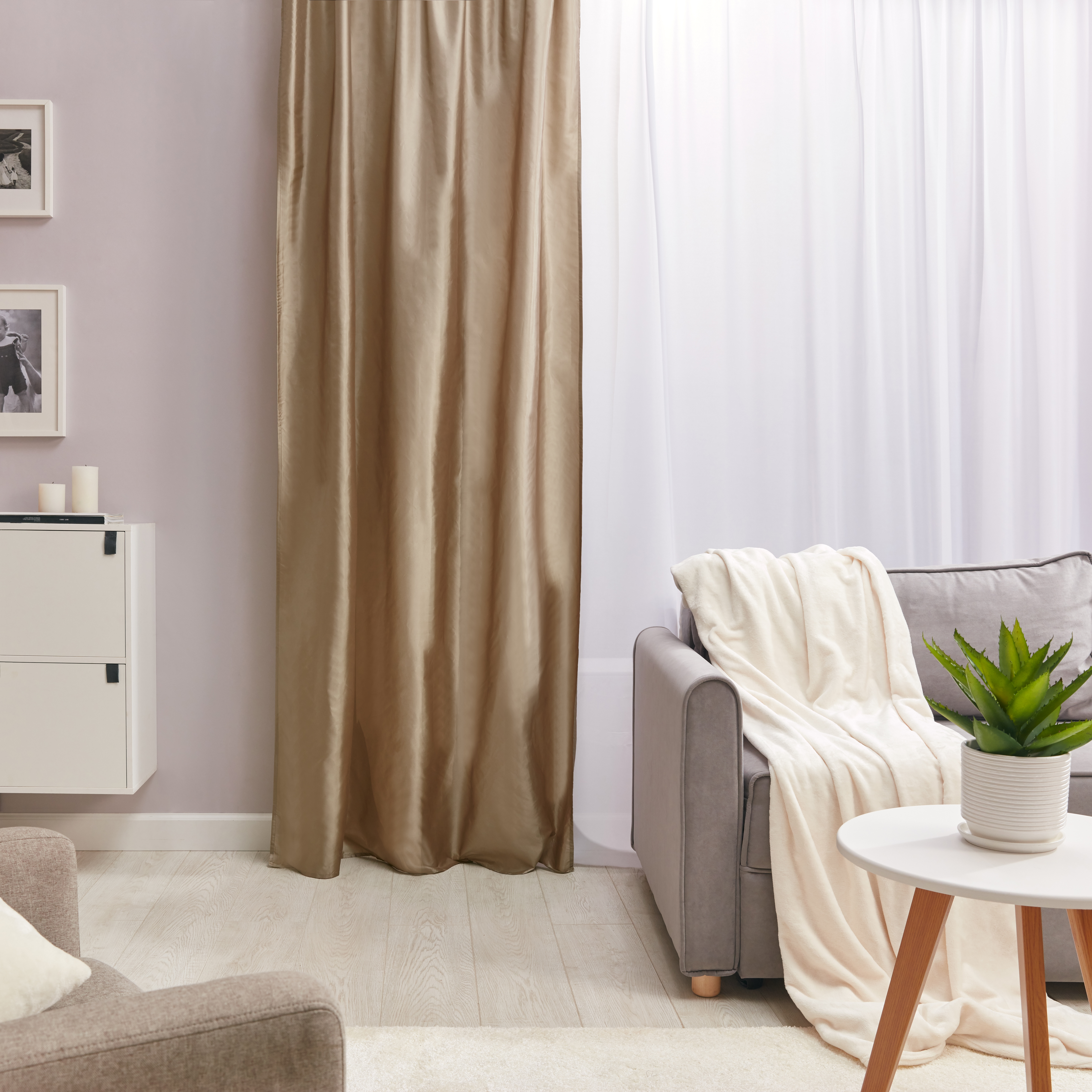 Santreyd Штора Taffy Trench 5 на ленте цвет экрю 140х260 см 82111950 STLM-0019332