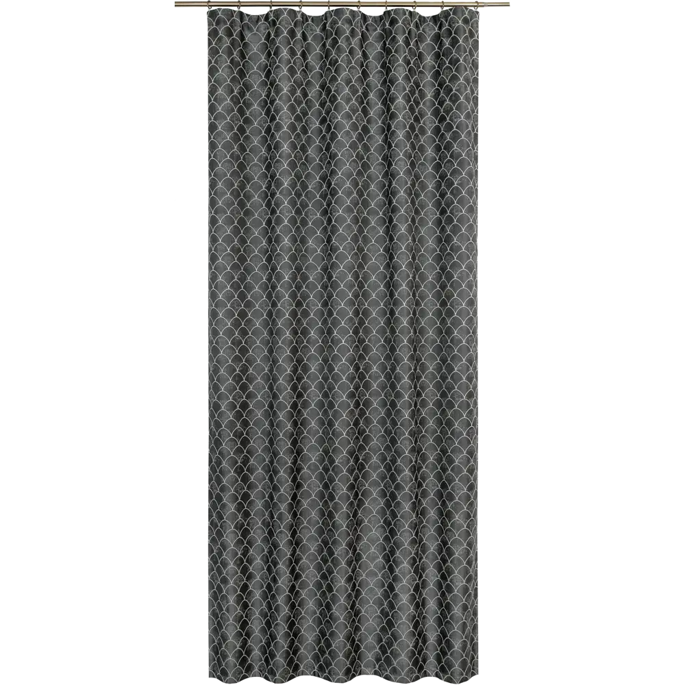 Штора на ленте «Мозаика», 160x280 см, геометрия, цвет чёрный GARDEN STLM-2146574