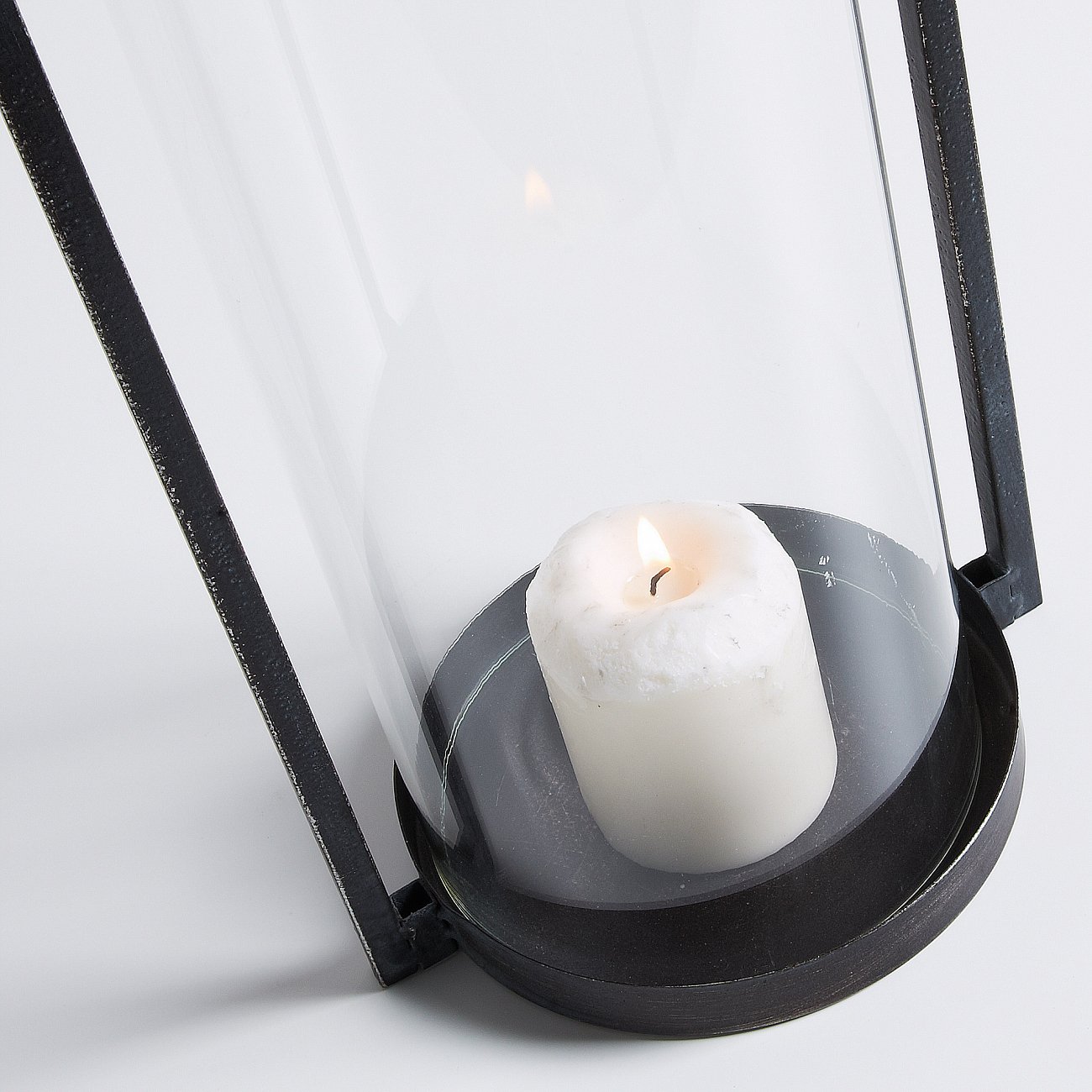 Подсвечник металлический графитовый Amadeus от La Forma LA FORMA  342942 Прозрачный;черный  - Вид №1