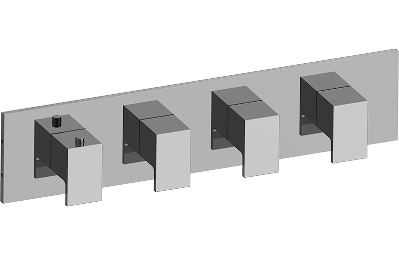 E-8059H-LM31E0-T Планка M-Series горизонтальный с 4 ручками - Внешняя часть GRAFF Solar
