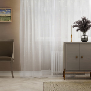 Тюль Stelle с геометрическим узором 300x280 см 87007958